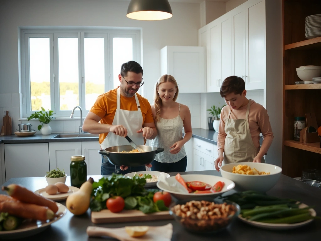 Familienküche Alltag