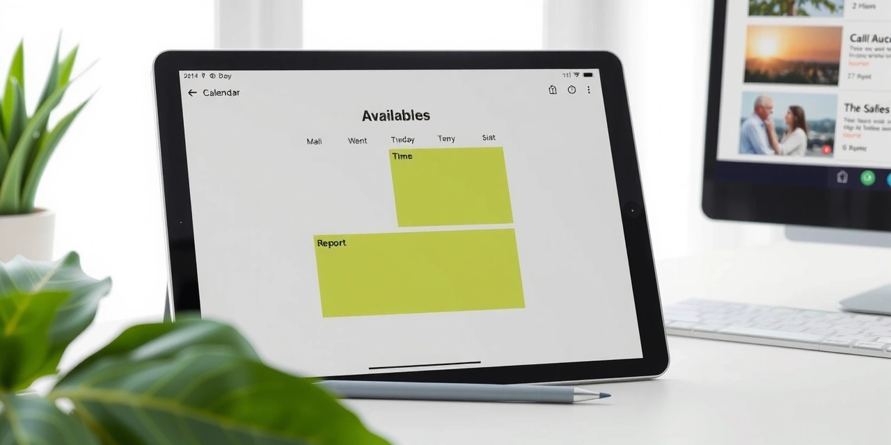 Kalender Ansicht Termin Auswahl