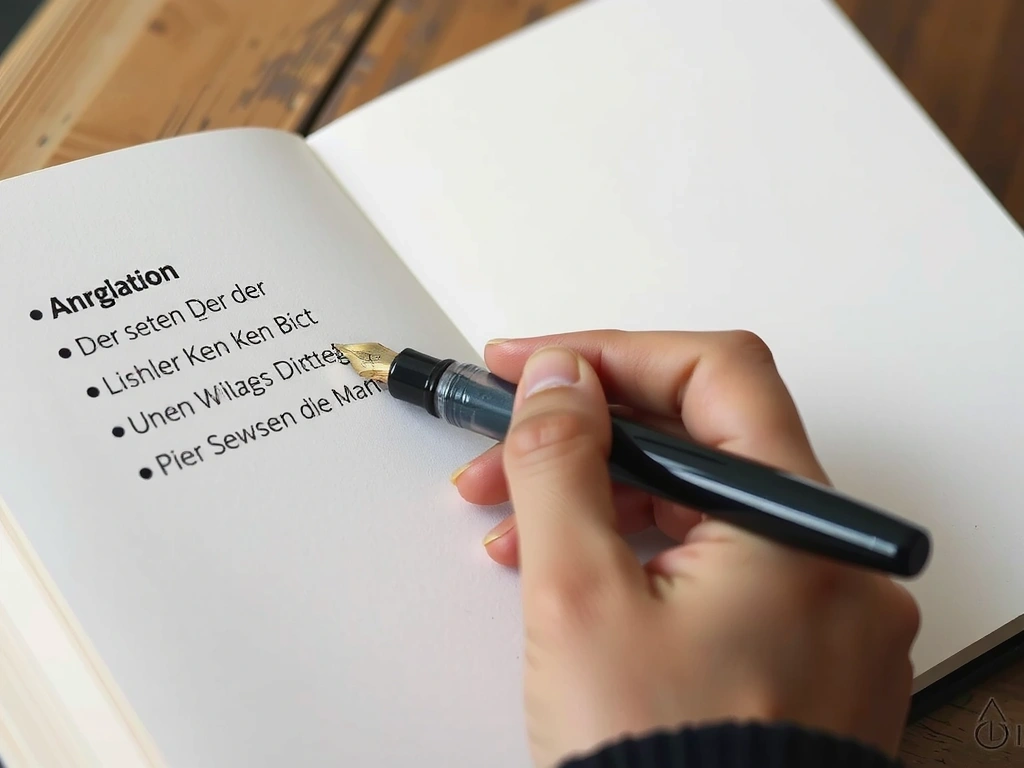 Persönliche Notizen Vorbereitung